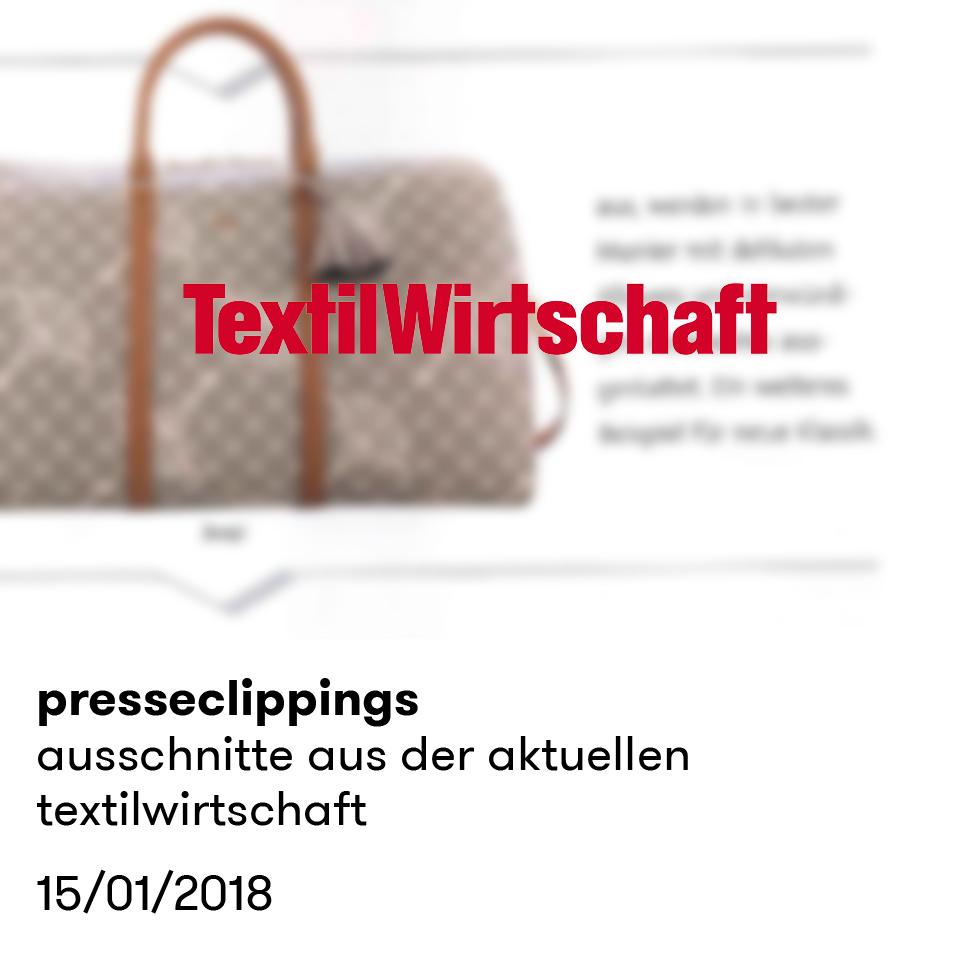 presseclippings | ausschnitte aus der aktuellen textilwirtschaft